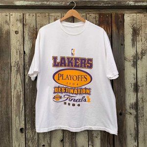 L.ALakers Vintage Vintage Los Angeles Lakers 2004 Finals shirt 90s